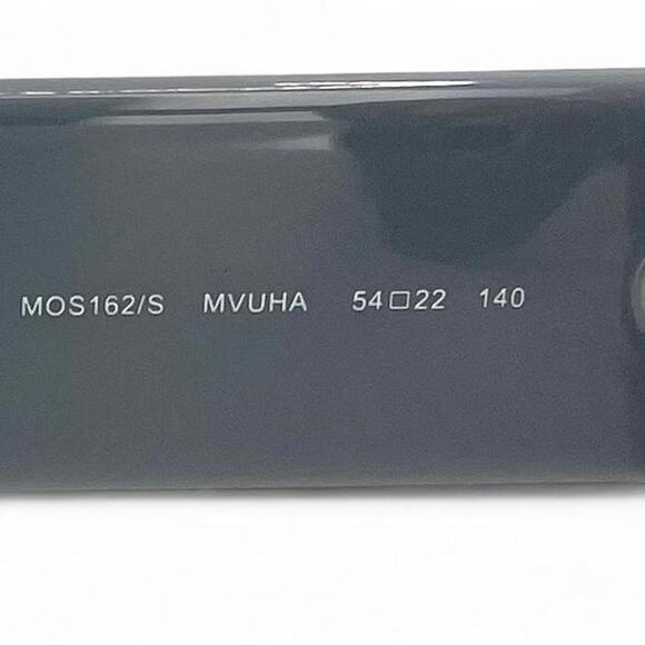 Moschino Grey Blue Periwinkle Round Sunglasses Black Lenses Boho Cottagecore main image 5